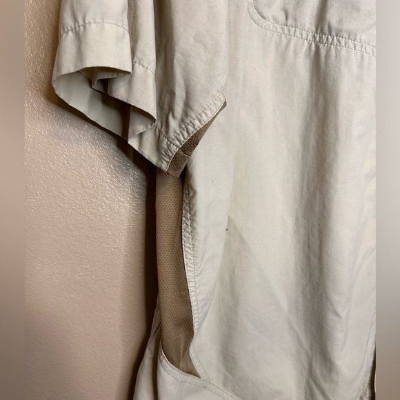 Natural Gear Men’s Button Down Performance Shirt Size XL Tan - Picture 6 of 7